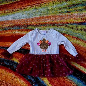 Cute Little Lass Thanksgiving Turkey Tutu